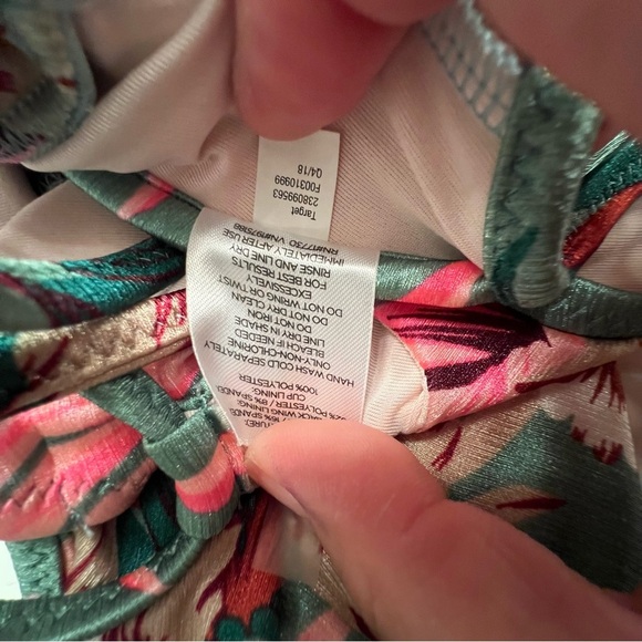 Shade & Shore Floral Cutout One Piece Swimsuit Size 34C - Picture 7 of 8